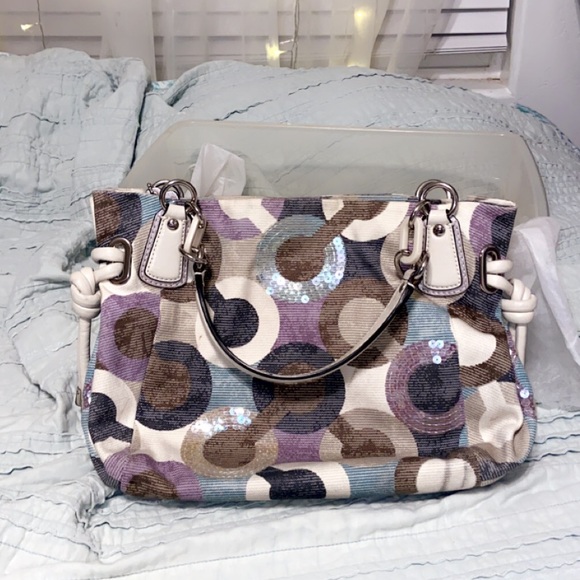 COACH Graphic OP ART KRISTIN bag - Picture 1 of 5